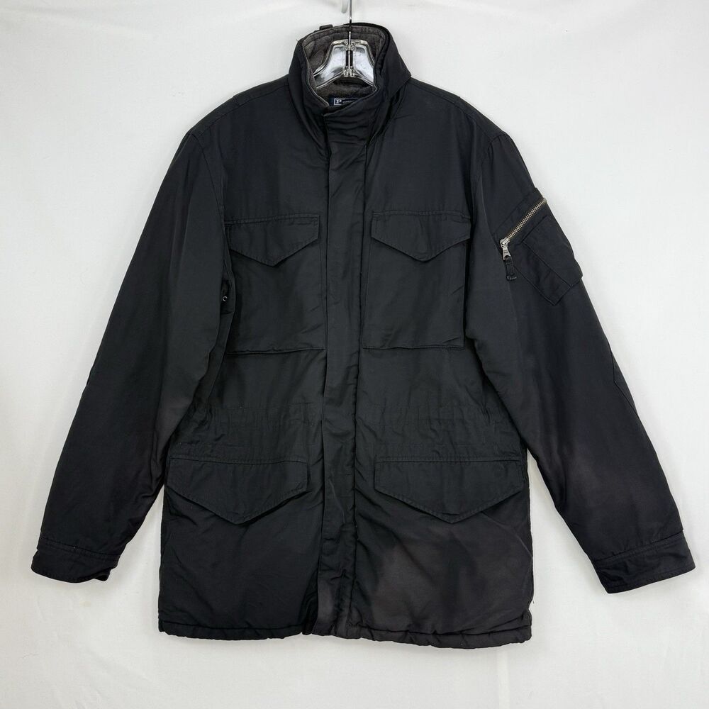 Mens POLO RALPH LAUREN Jacket Small Blue Lined Windbreaker Rain Coat Lined